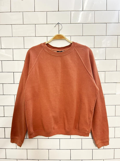 frank and oak raw hem cropped crew - good market thrift store