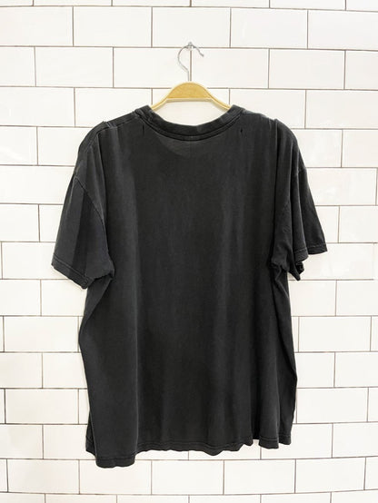 vintage 90s leonardo da vinci vitruvian man art faded distressed tee - good market thrift store