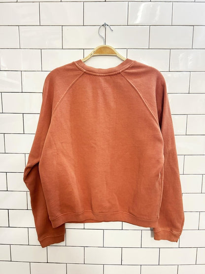 frank and oak raw hem cropped crew - good market thrift store