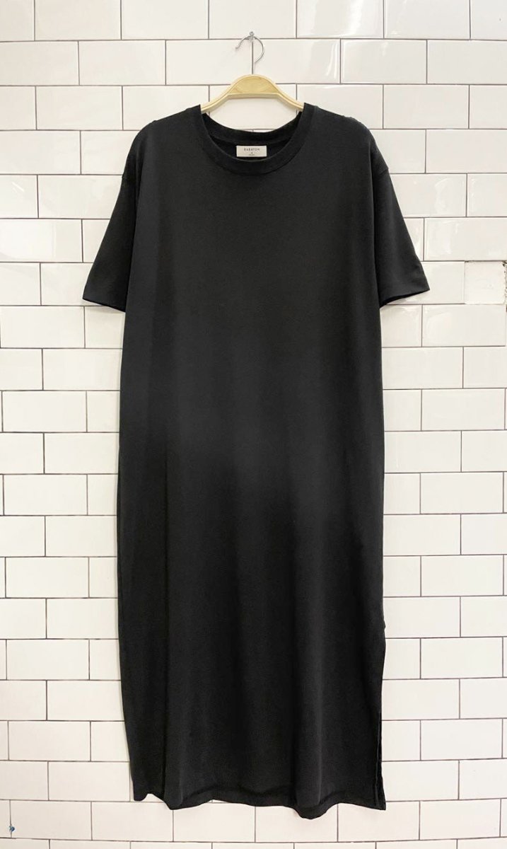 babaton cotton t-shirt midi dress | aritzia - good market thrift store