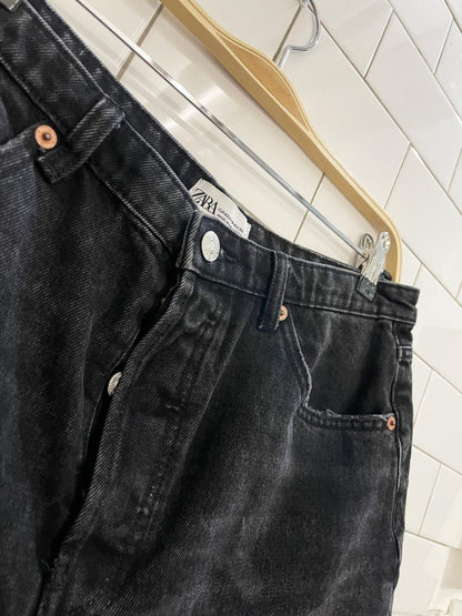 zara high rise button fly cut off denim shorts - good market thrift store