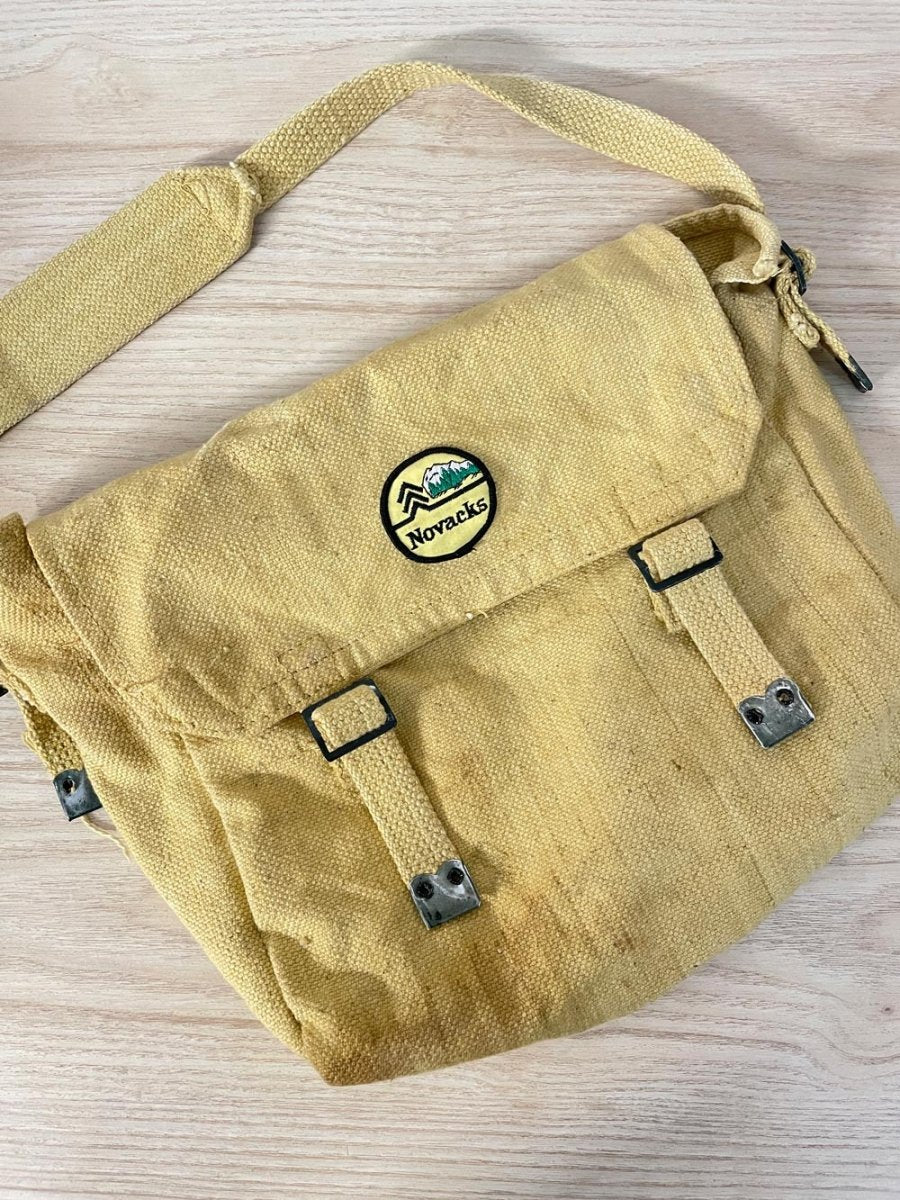 vintage novacks outdoor canvas messenger bag - good market thrift store