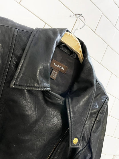 danier butter leather biker jacket | lambskin - good market thrift store