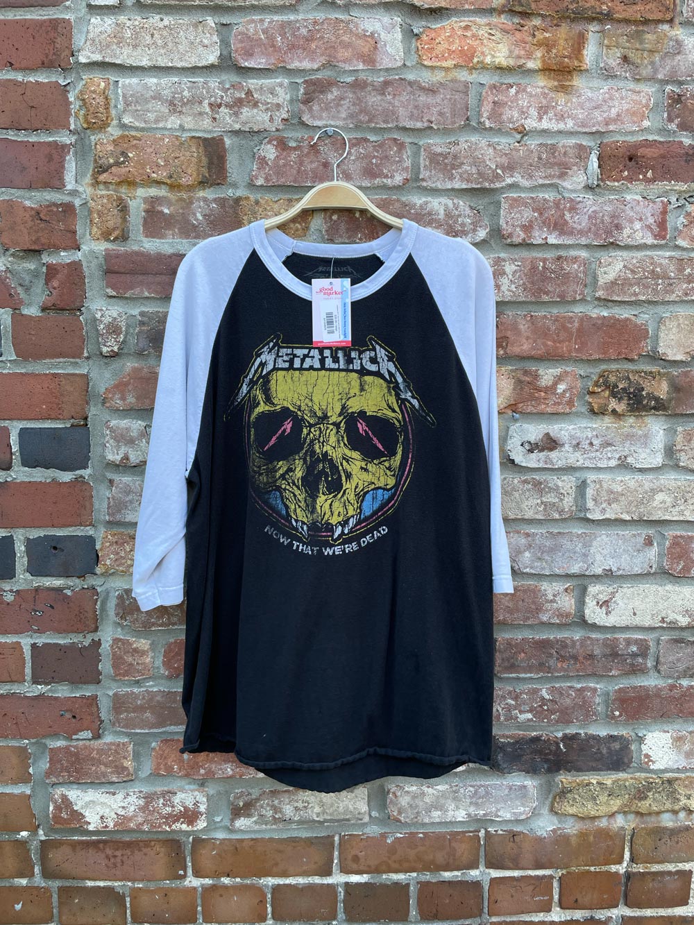 metallica 2017 now that we're dead tour baseball tee