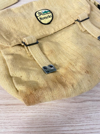 vintage novacks outdoor canvas messenger bag - good market thrift store