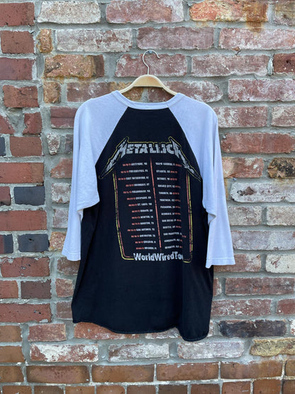 metallica 2017 now that we're dead tour baseball tee
