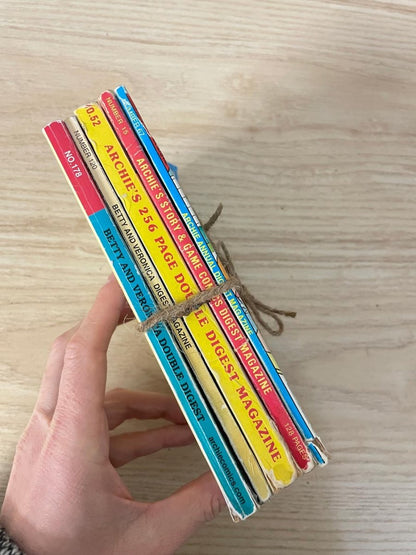 x5 vintage archie comics | archie annual digest - good market thrift store