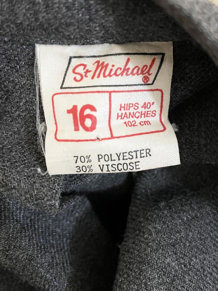 vintage st michael full button pleated midi skirt - good market thrift store