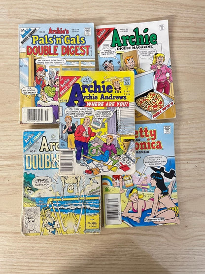 x5 vintage archie comics | archie andrews where are you - good market thrift store