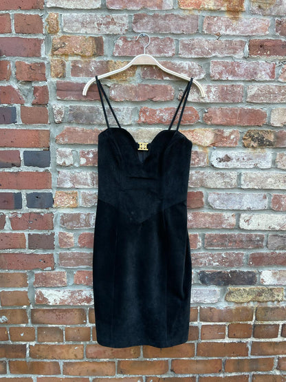 vintage danier suede bustier dress