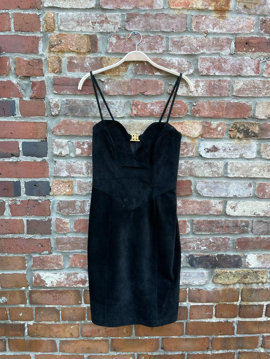 vintage danier suede bustier dress