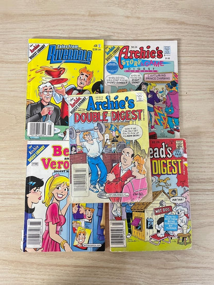 x5 vintage archie comics | jugheads double digest hot dog - good market thrift store