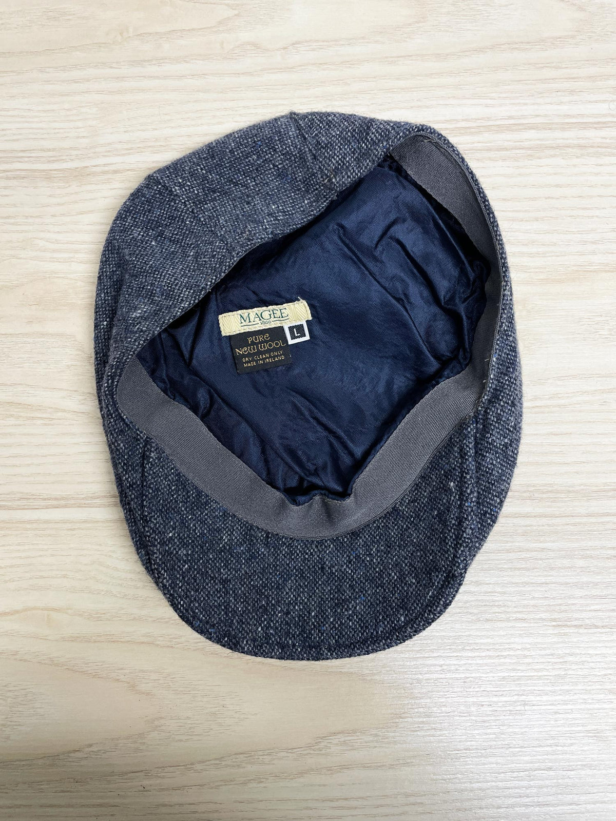 vintage magee 100% wool tweed flat cap | made in Ireland