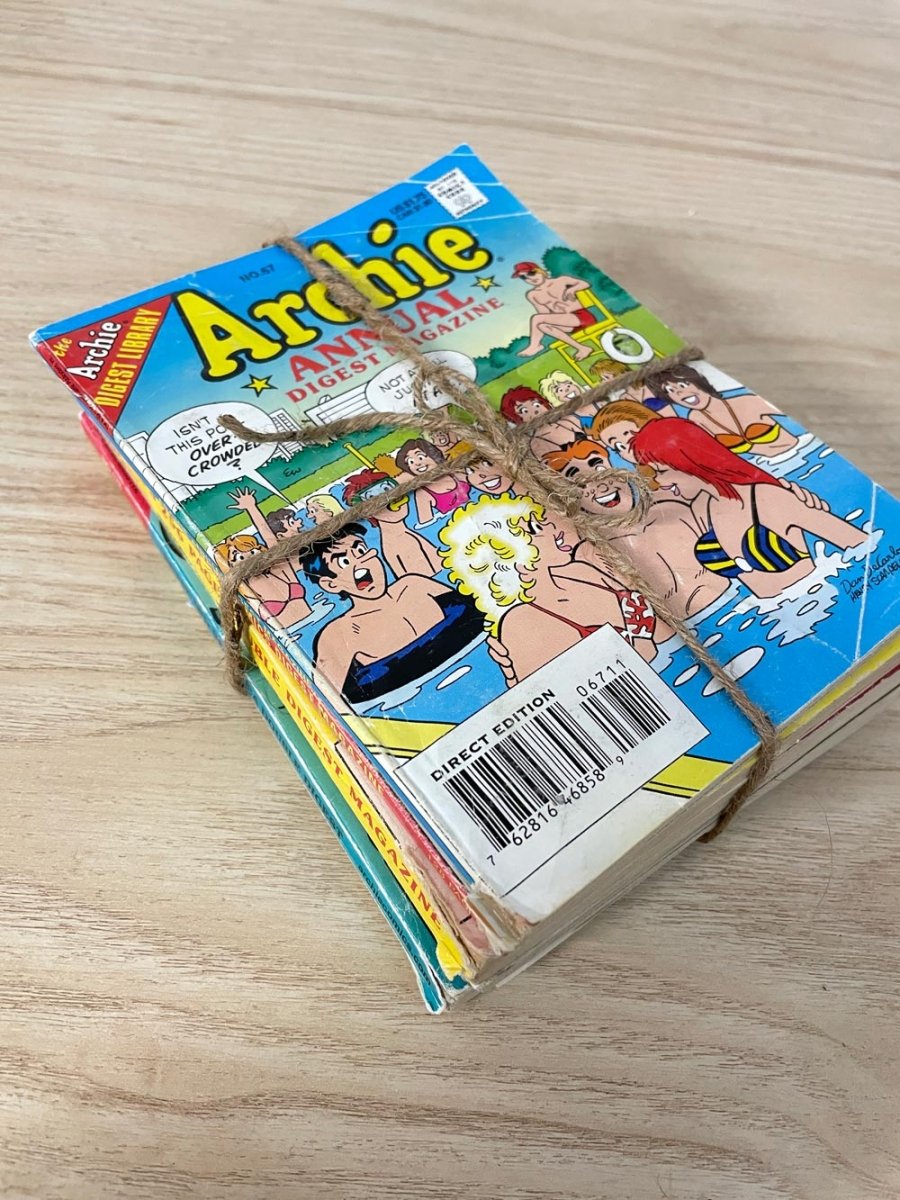 x5 vintage archie comics | archie annual digest - good market thrift store