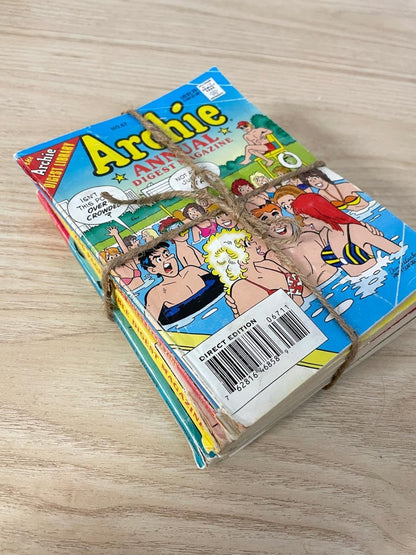 x5 vintage archie comics | archie annual digest - good market thrift store