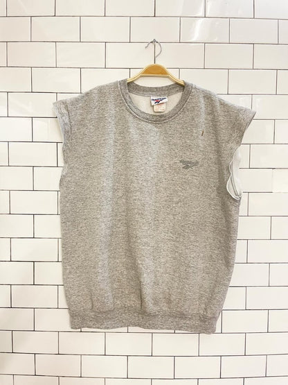 vintage 80s reebok retro sleeveless sweatshirt - good market thrift store