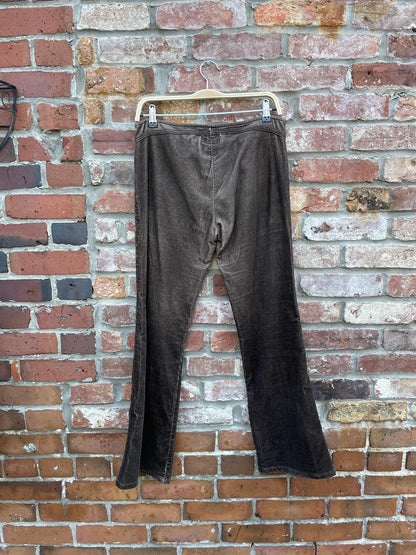 y2k santa barbara low rise corduroy flare pants