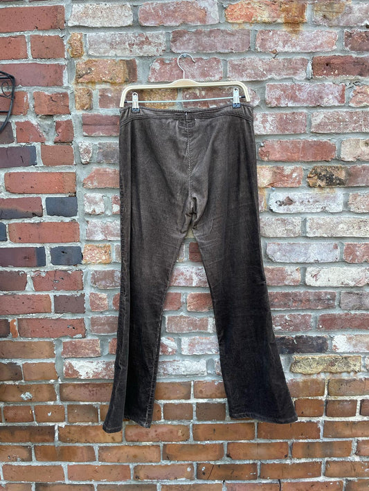y2k santa barbara low rise corduroy flare pants