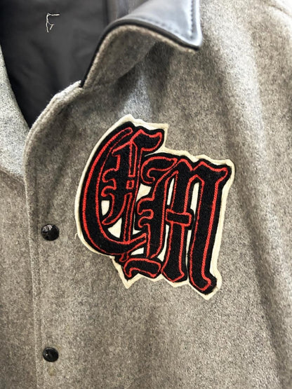 vintage 80s wool - leather varsity letter jacket - good market thrift store