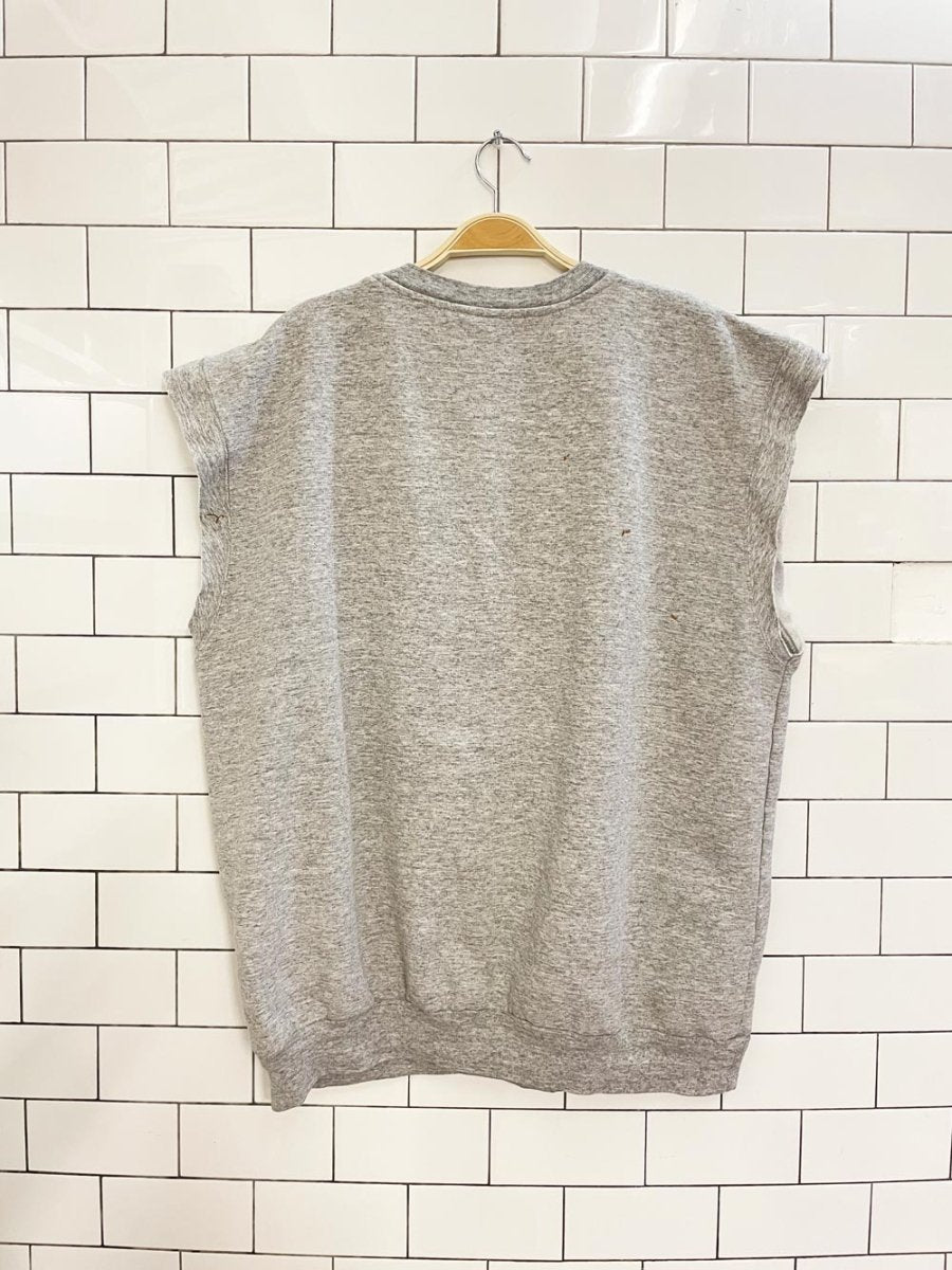 vintage 80s reebok retro sleeveless sweatshirt - good market thrift store