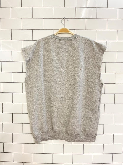 vintage 80s reebok retro sleeveless sweatshirt - good market thrift store