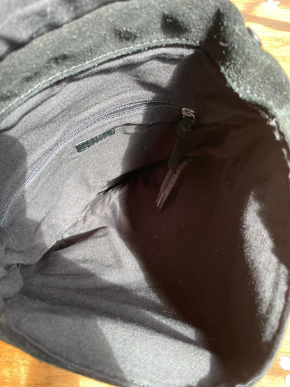 UO nikka suede grommet leather backpack