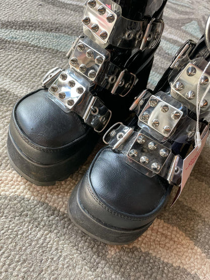 demonia scene 51 vegan leather boot