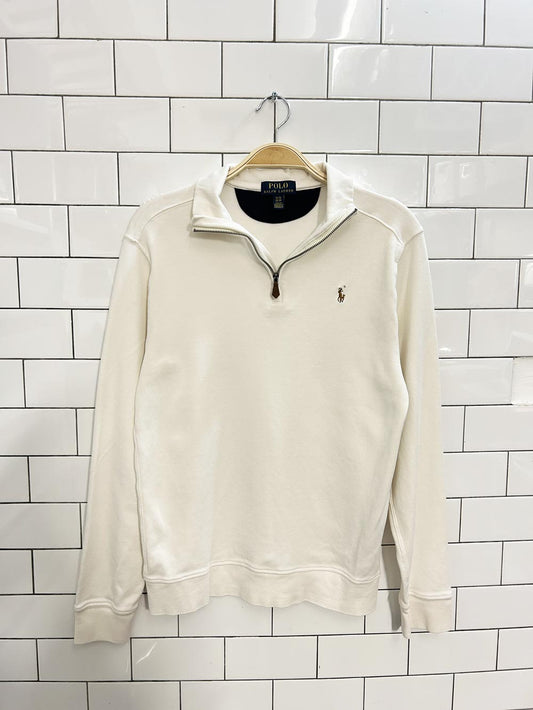 polo ralph lauren quarter zip sweatshirt - good market thrift store