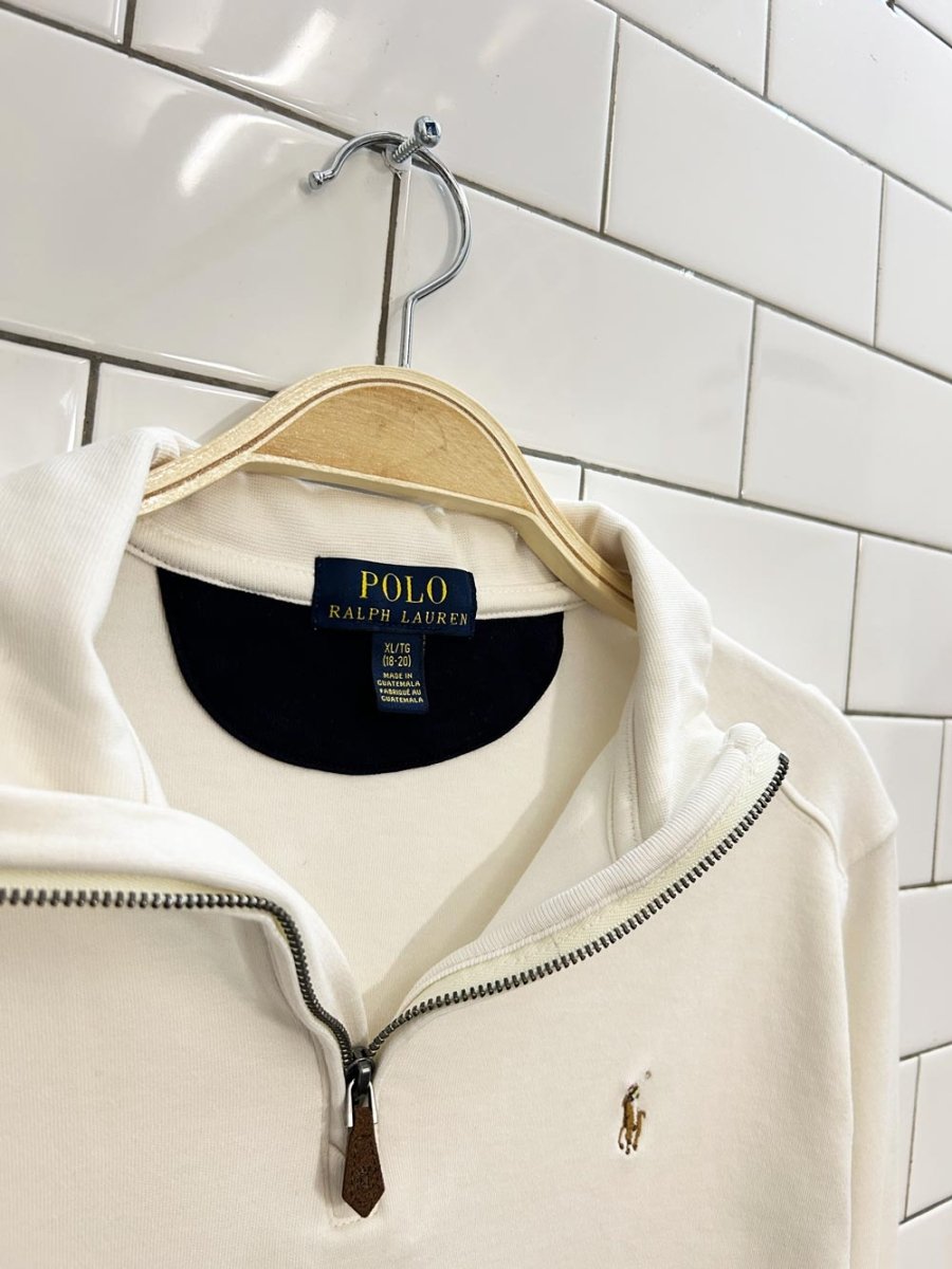 polo ralph lauren quarter zip sweatshirt - good market thrift store