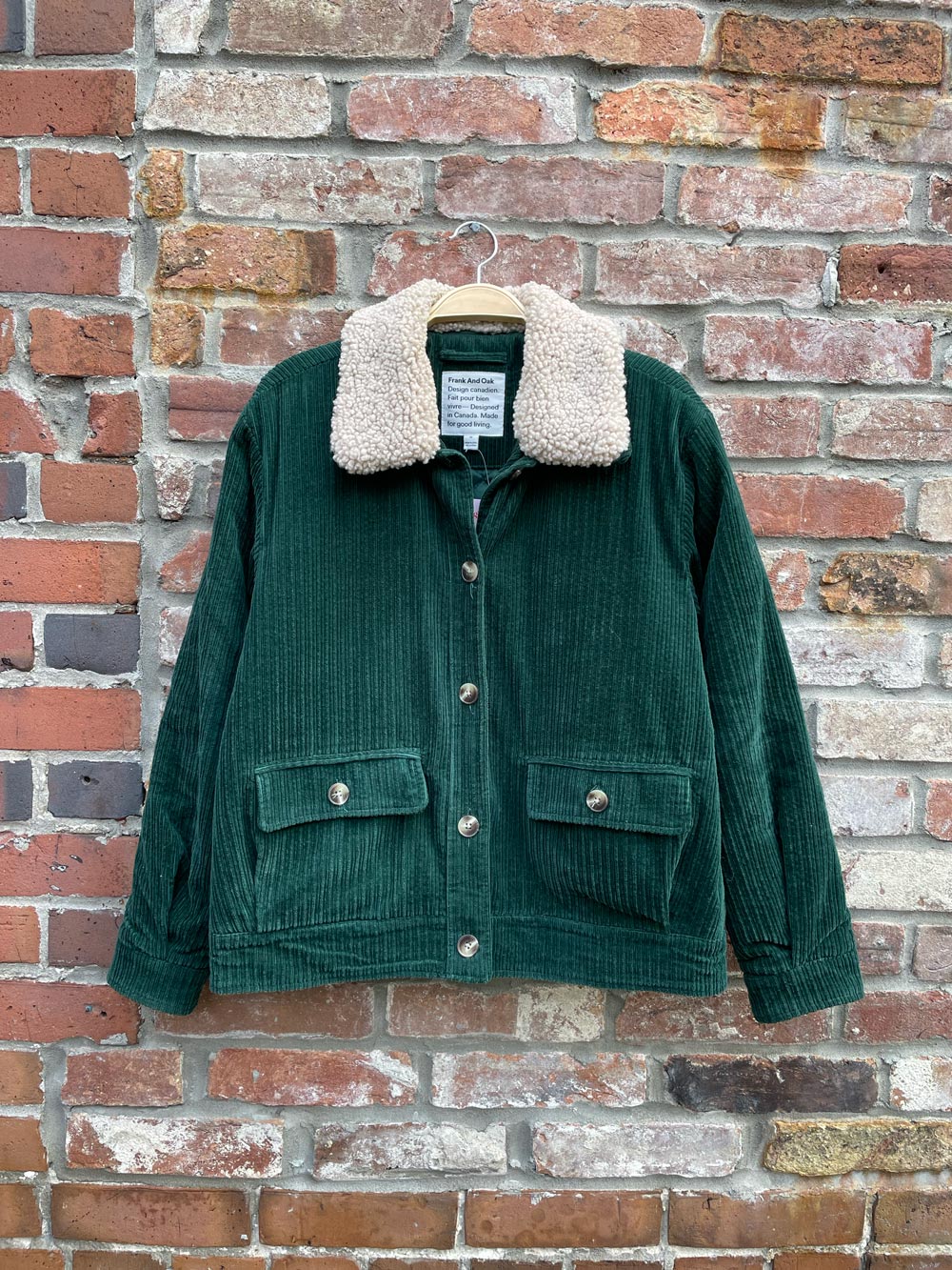 frank and oak pine cove chunky cord jacket