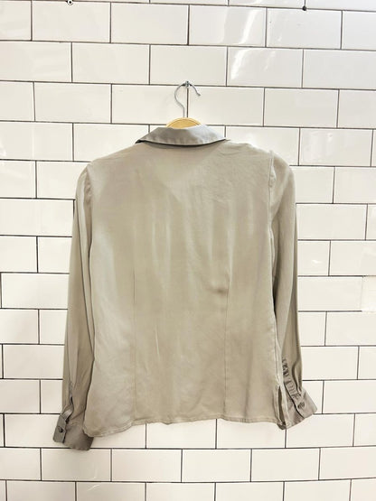 vintage 00s alfani silk shirt - good market thrift store