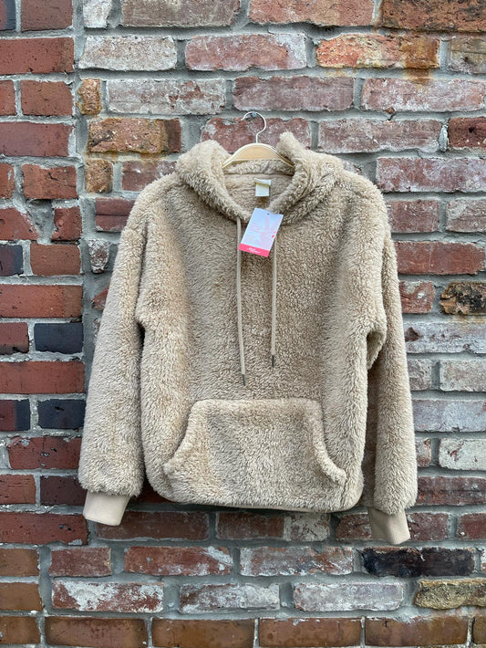 h&m 2023 sherpa fleece hoodie