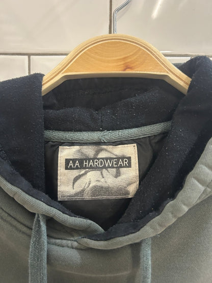 vintage 90s AA hardware x thrasher lined hoodie - good market thrift store