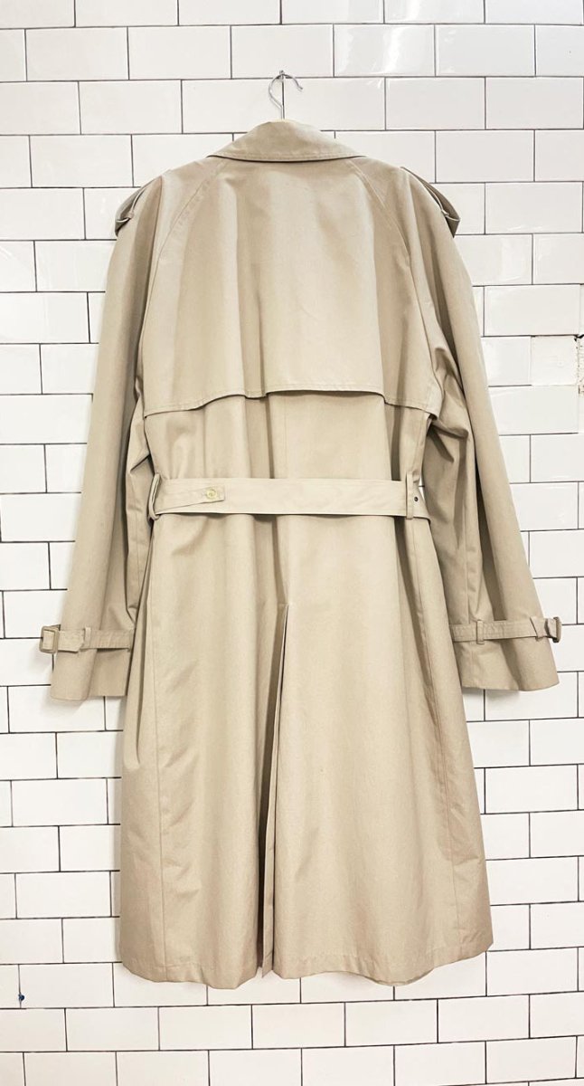 vintage 80s moores classic trench coat - good market thrift store