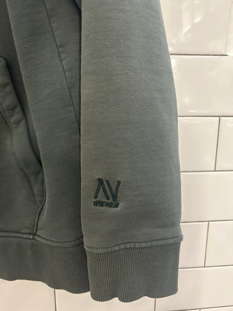 vintage 90s AA hardware x thrasher lined hoodie - good market thrift store