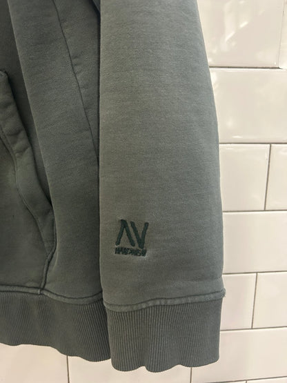 vintage 90s AA hardware x thrasher lined hoodie - good market thrift store