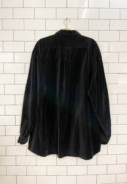 armani exchange velour shirt - good market thrift store