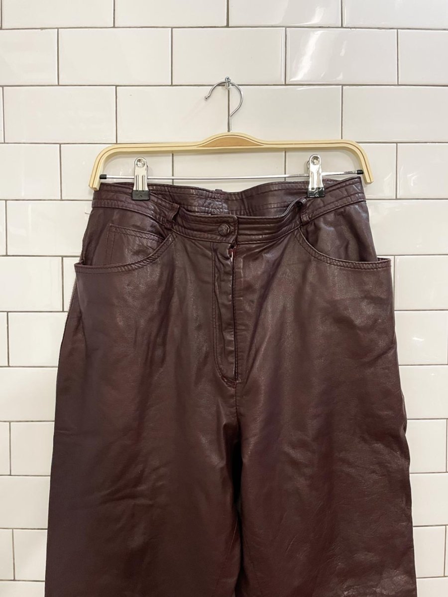 vintage jordache leather pants - good market thrift store