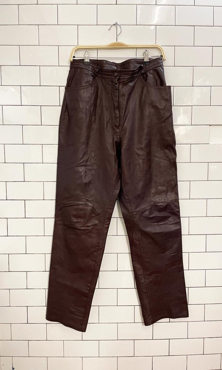 vintage jordache leather pants - good market thrift store
