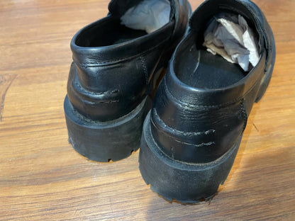 steve madden leather lawrence chunky loafer