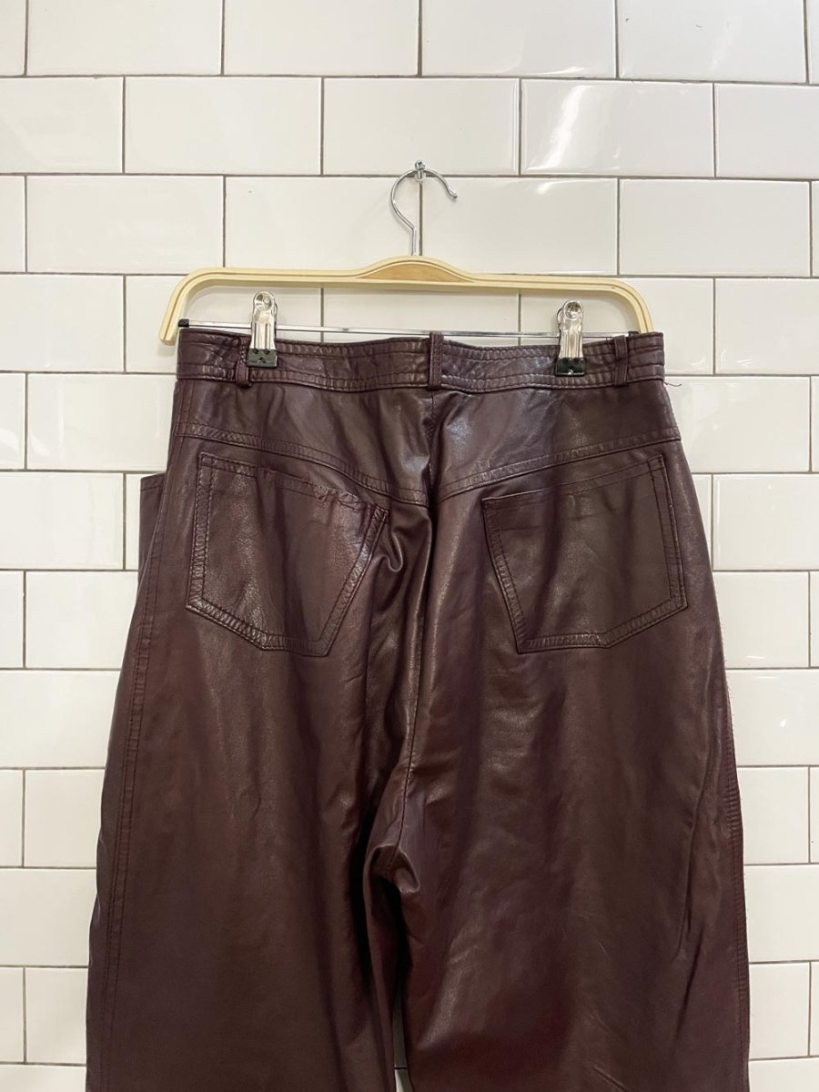 vintage jordache leather pants - good market thrift store