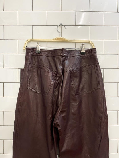 vintage jordache leather pants - good market thrift store