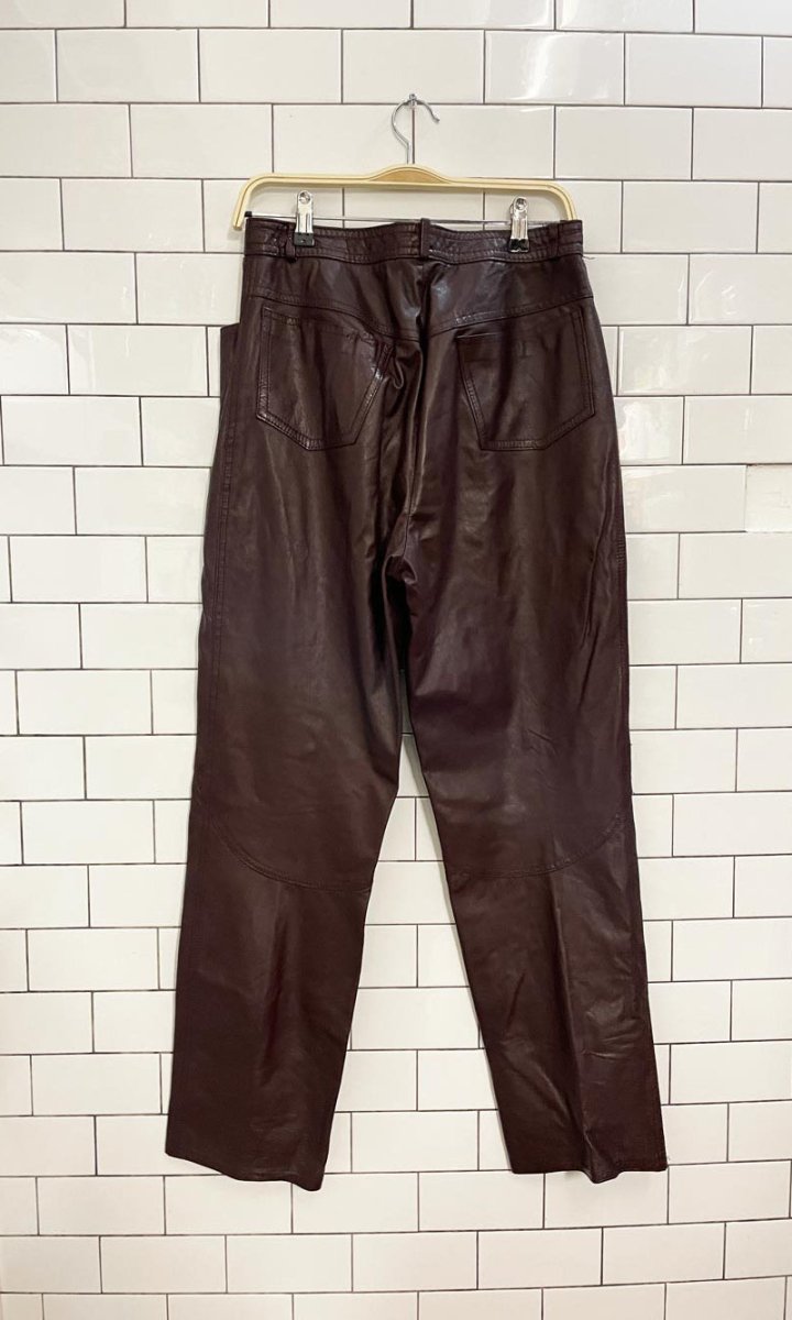 vintage jordache leather pants - good market thrift store