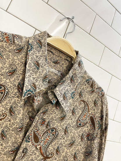 victor emmanual paisley shirt - good market thrift store