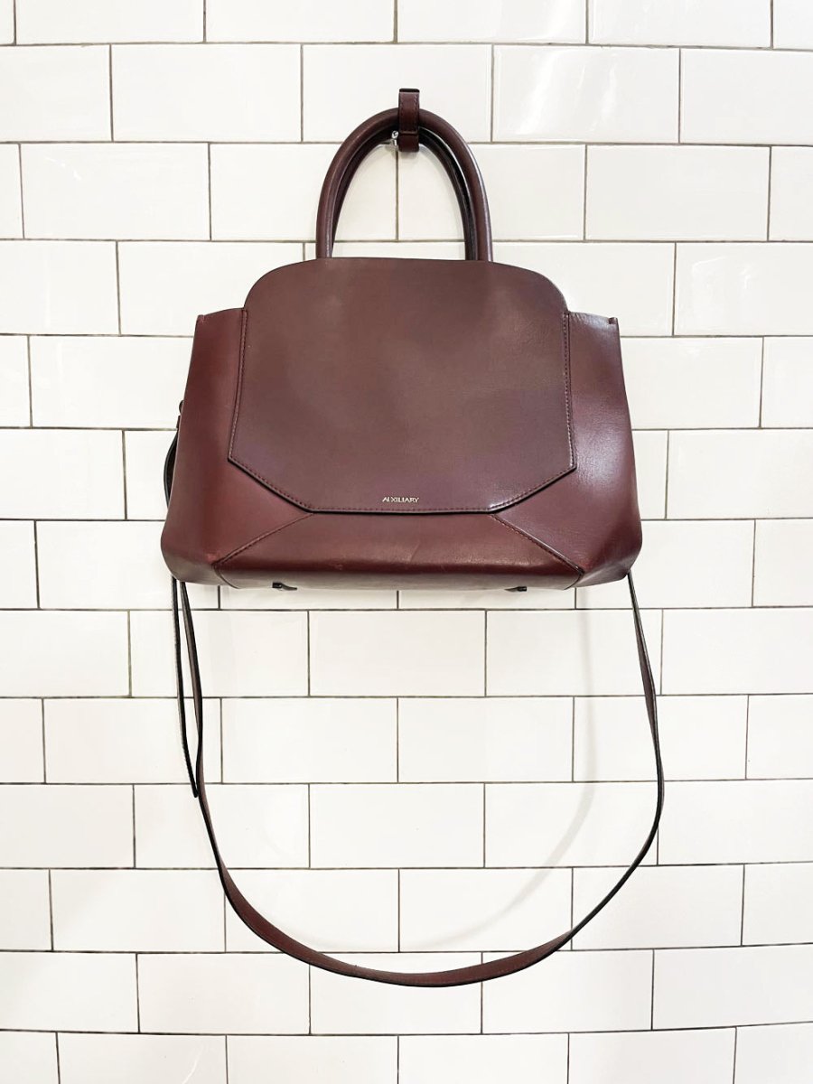 auxiliary bega leather satchel | aritzia - good market thrift store