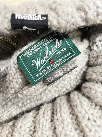 woolrich wool - blend knit toque with rabbit fur pom - good market thrift store
