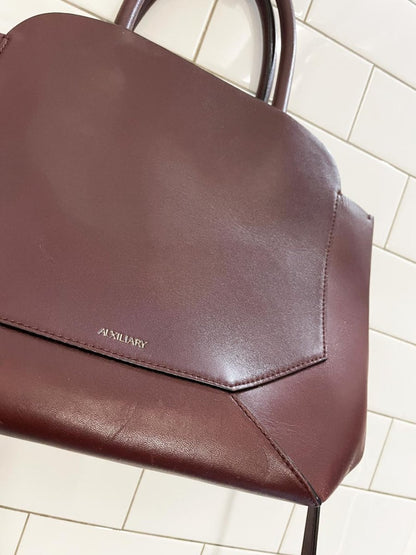 auxiliary bega leather satchel | aritzia - good market thrift store