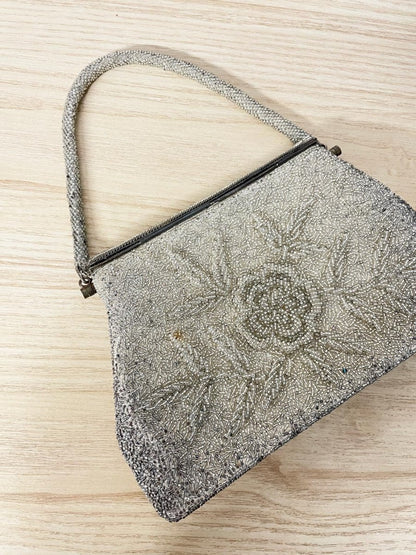 vintage handmade beaded floral handbag | hong kong - good market thrift store