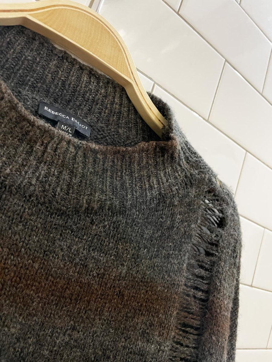 rebecca elliot wool - blend grunge ss sweater - good market thrift store