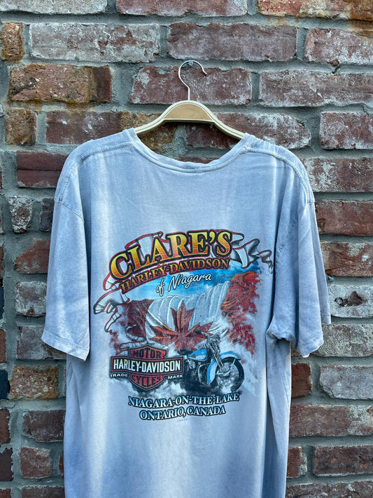 vintage 00s harley davidson graphic tee